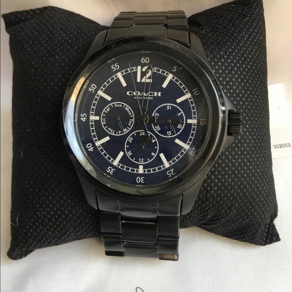 Coach Mens W5021 BARROW IONIZED PLATED  WATCH - Picture 3 of 8